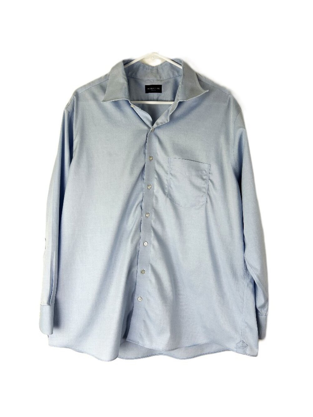 Proper Cloth Non-Iron Shirt Mens Blue Performance Work Office 18.5-32.7